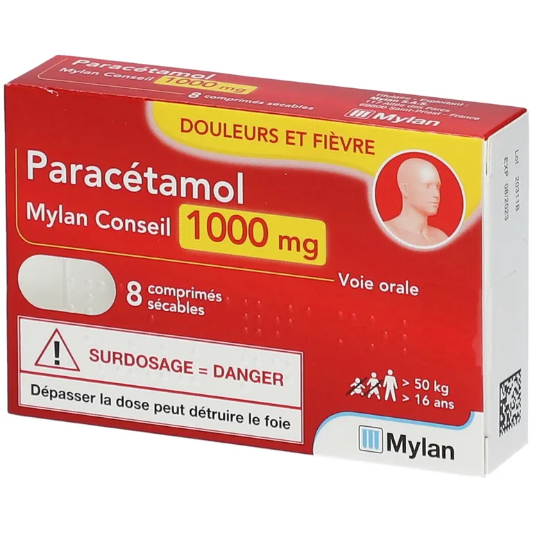 Paracétamol Mylan 1000 mg